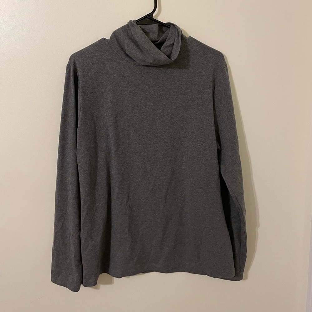 gray turtleneck